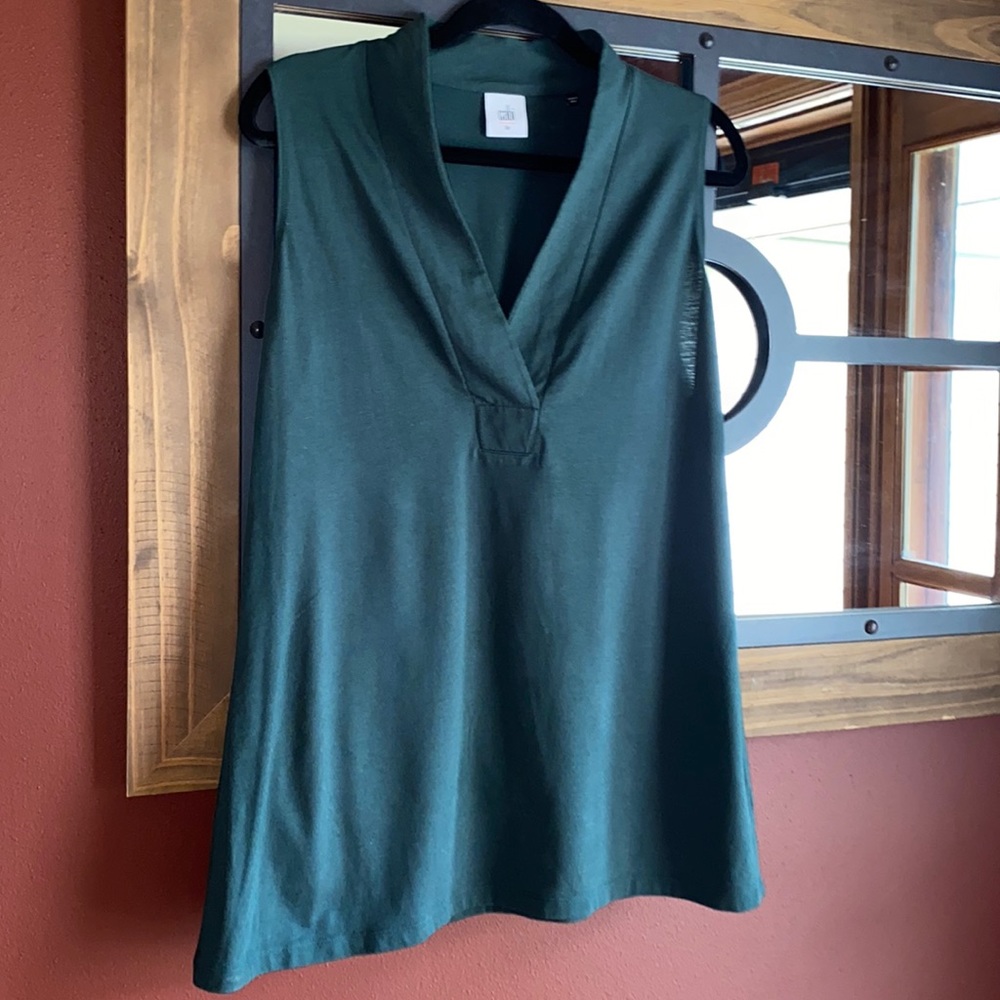 Cabi Sleeveless Placket Tee Tank Style #3063 Size Large